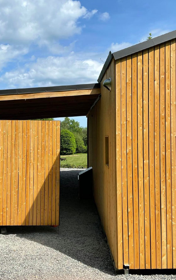 bardage en bois du chalet
