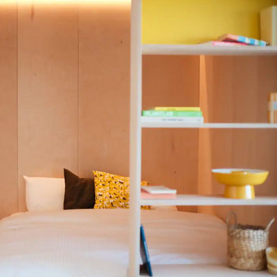 espace chambre dans un studio