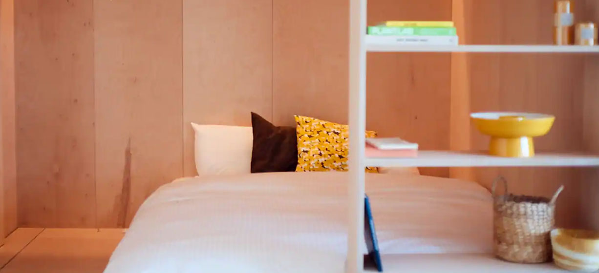 espace chambre dans un studio