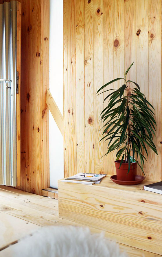 intérieur en bois